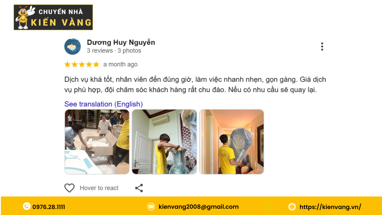 dịch vụ chuyển nhà trọn gói Phường Đông Hưng Thuận